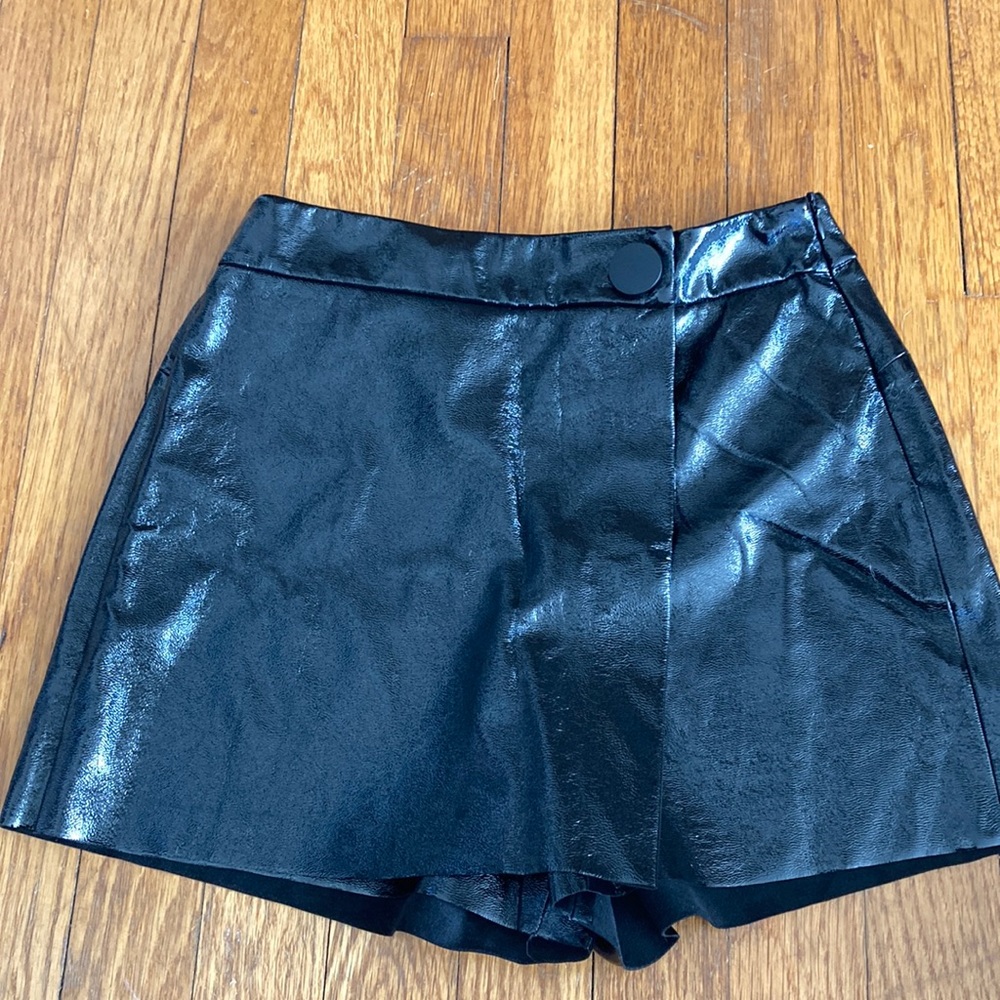 Zara faux leather skort